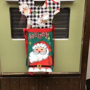 Festive Santa Kitchen Apron